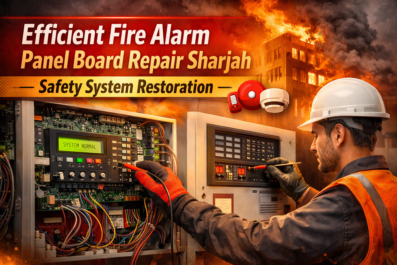 Efficient Fire Alarm Panel Board Repair Sharjah – Safety System Restoration