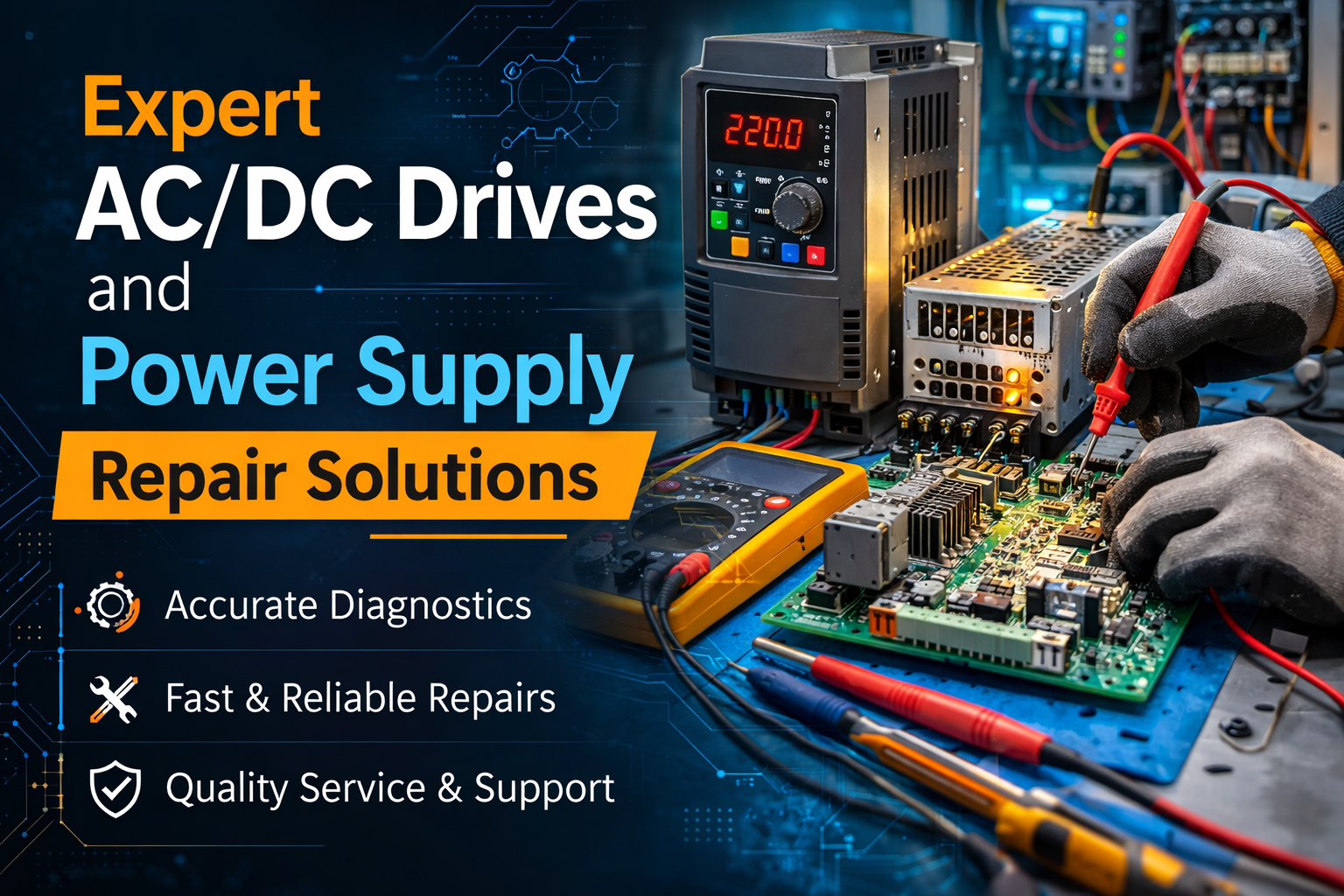 Expert AC/DC Drives and Power Supply Repair Solutions