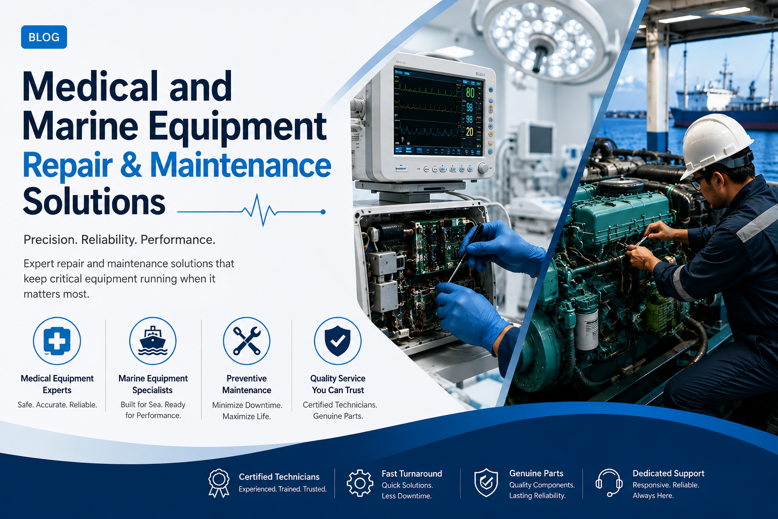 Medical and Marine Equipment Repair & Maintenance Solutions