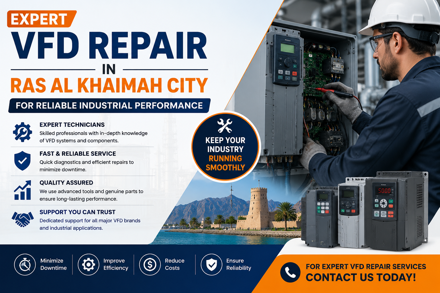 Expert VFD Repair in Ras Al Khaimah City for Reliable Industrial Performance